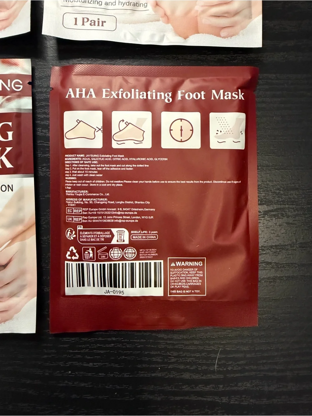 Exfoliating Foot Mask x4